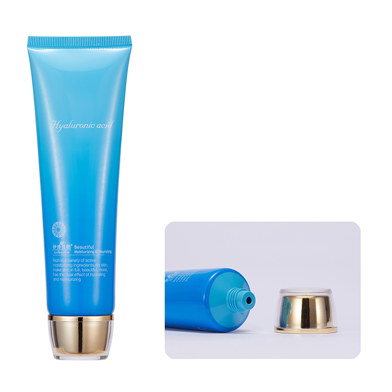 100ml blue face wash cosmetic tube