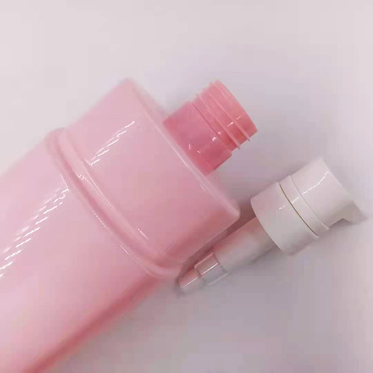 1L pink shampoo bottles