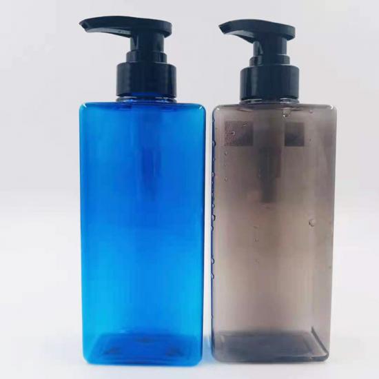 Square Plastic Bottles with Pump